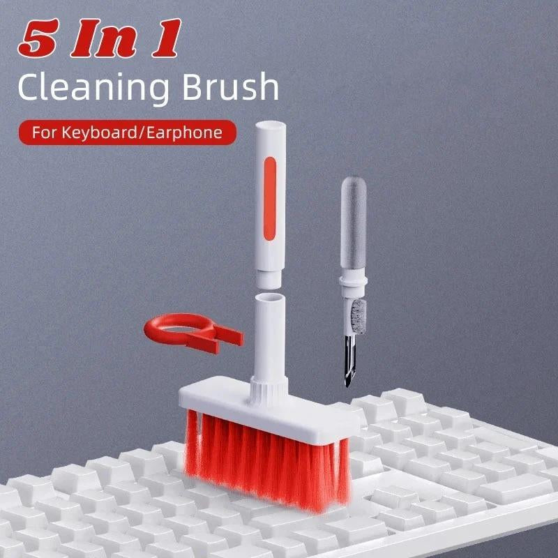 5 in 1 Multi-Function Cleaning Tools Kit for Earphone, Keyboard Pack Sponge